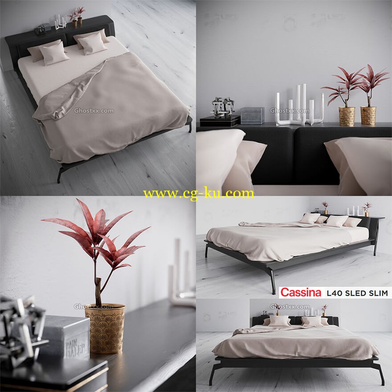 CASSINA BED - 3D MODEL的图片1