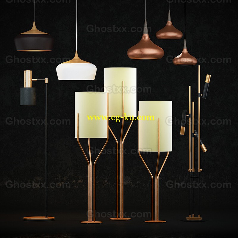 5 Model Lighting Pack - 3d model的图片1