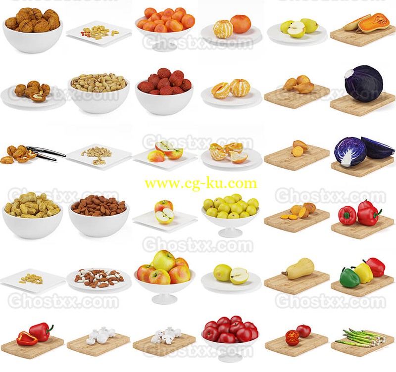 CGAxis Models Volume 73 3D Food VI的图片1