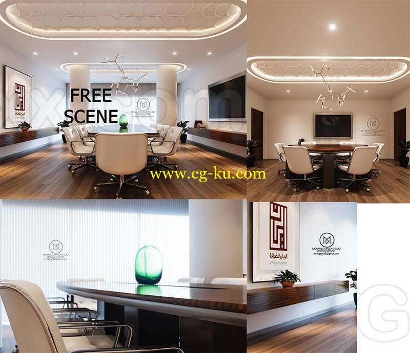 DESIGN FOR MEETING ROOM - 3d model的图片1