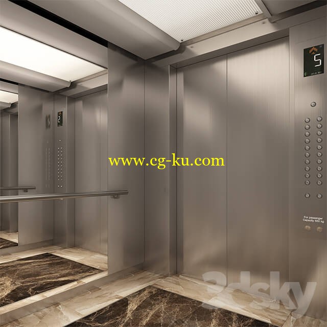 LIFT CAR MODEL_ELEVATOR INTERIOR的图片1