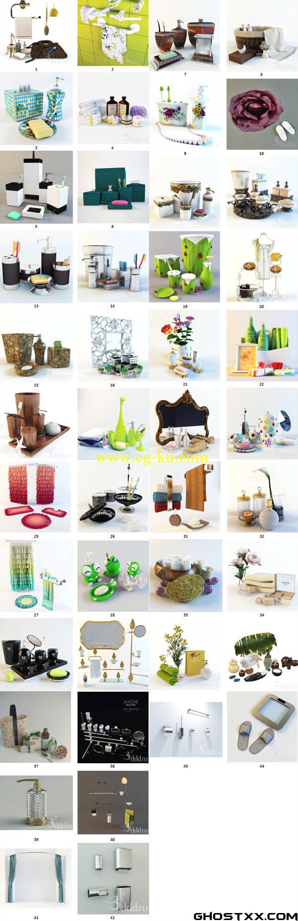 3ddd Bathrooms Accessories(浴室用品)的图片1