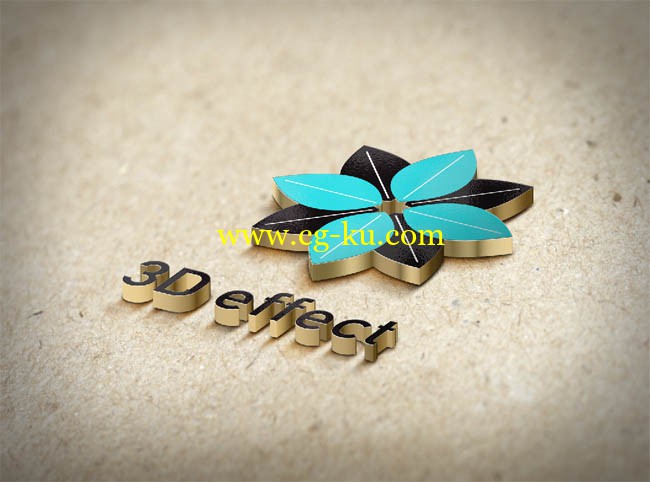 5个photoshop制作的3D效果LOGO的图片1
