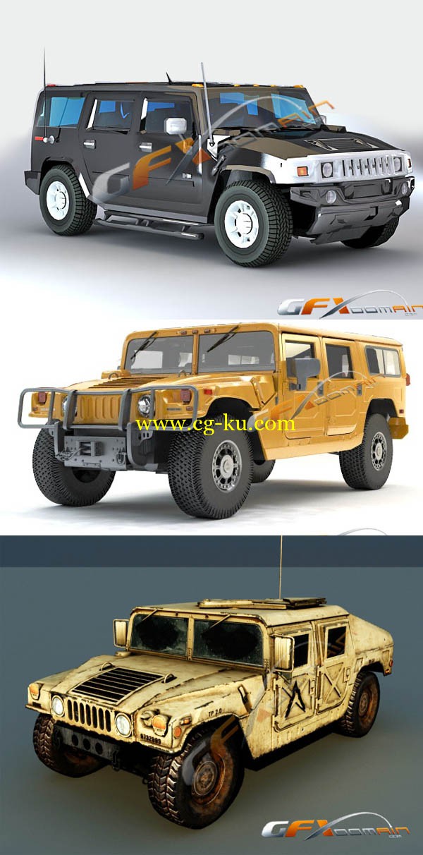 hummer 3d models的图片1