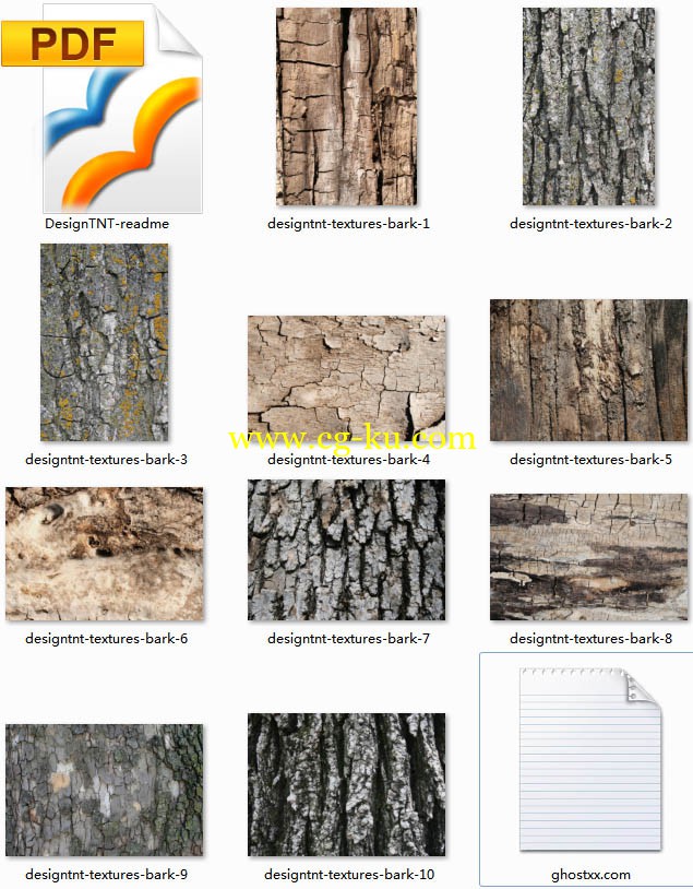 designtnt树干贴图纹理合集的图片1