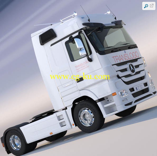 Turbosquid - New Mercedes Actros Spacecab的图片1