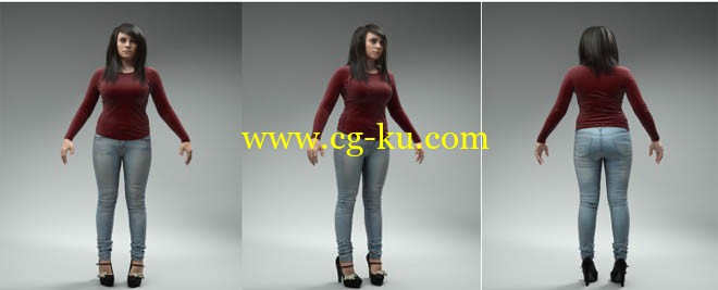axyz-design的女性角色模型的图片1
