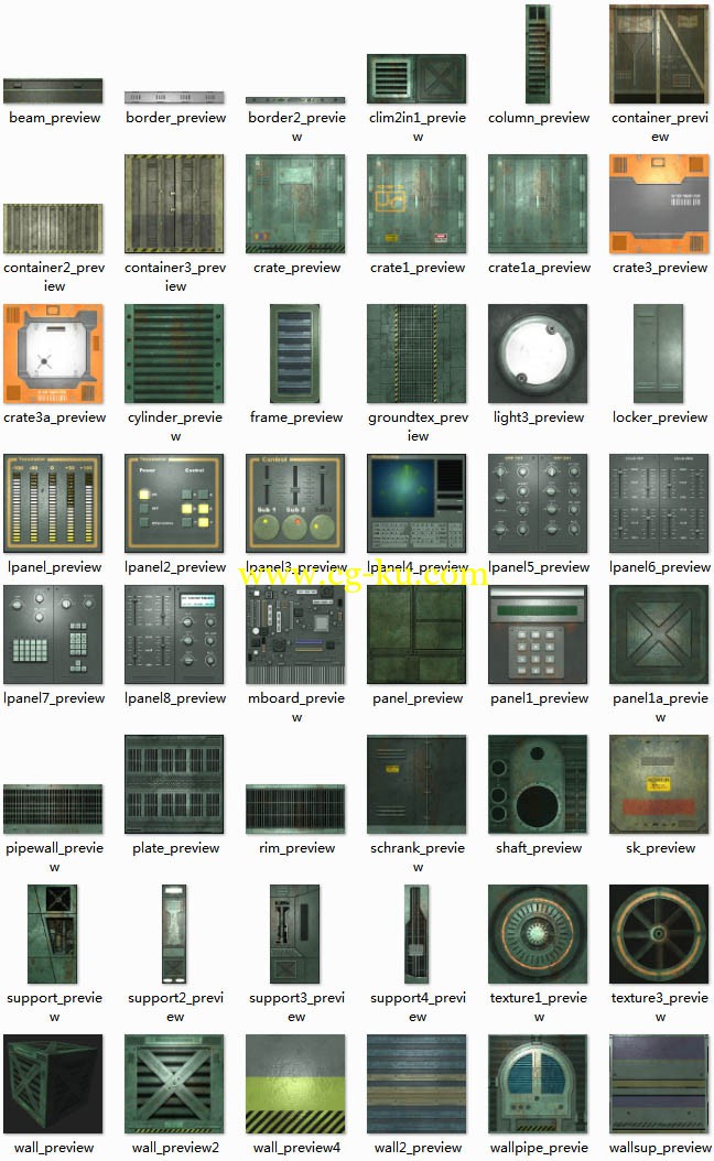 Dexsoft - Industrial Sci-Fi Textures pack的图片1