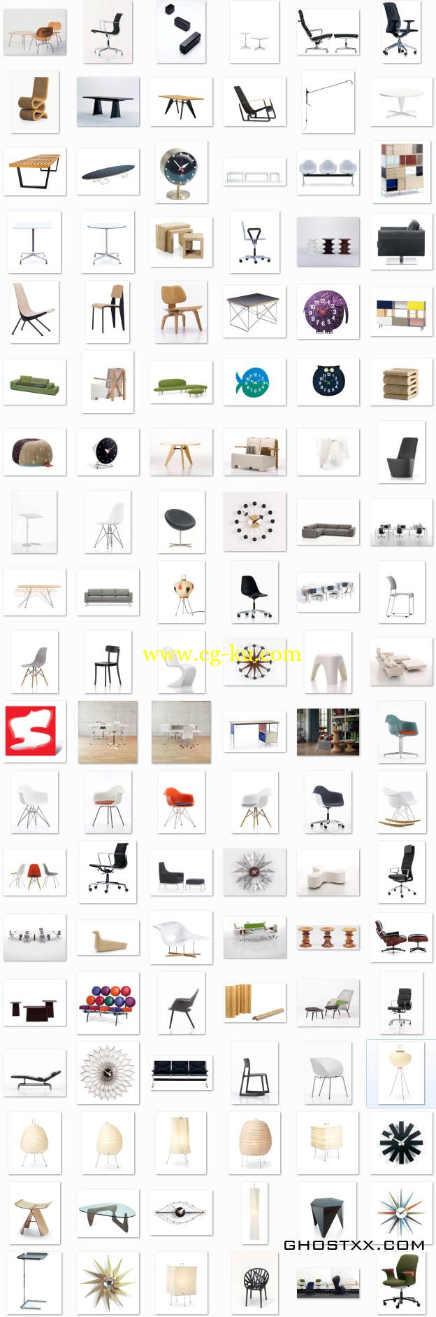 150个vitra 家具模型的图片1