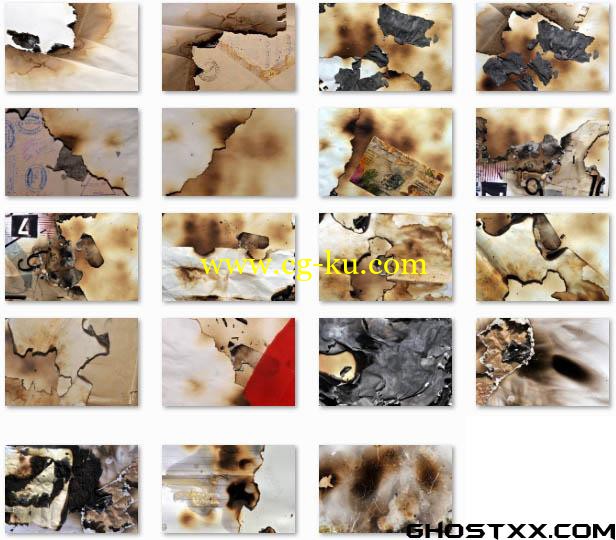 DesignTNT - Burnt Paper Set 1的图片1