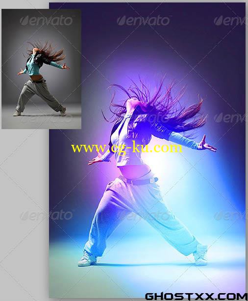 40个photoshop光晕效果动作的图片1