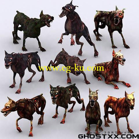 3DRT - Zombie Dogs pack的图片1