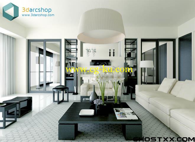 3DARCSHOP Scene Interior for 3ds Max的图片1