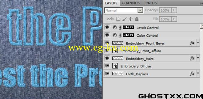 Realistic Embroidery - Photoshop Actions Pack的图片1