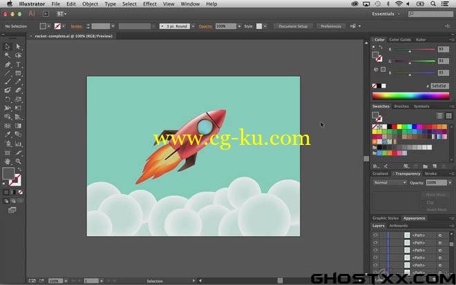 4部Train Simple系列的adobe Illustrator 教程的图片1