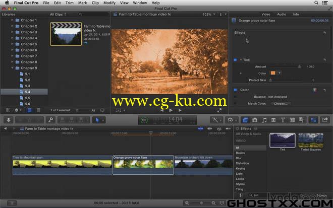 3 Lynda Final Cut Pro X Training的图片3