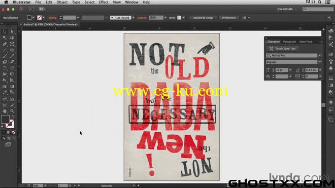 Lynda - Type Project Dada Poster的图片1