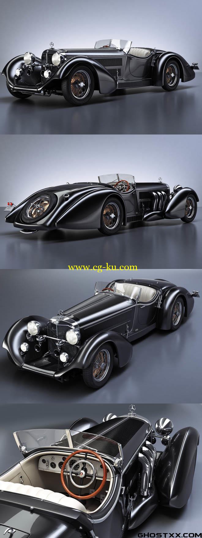 Mercedes-Benz SS Roadster 3D model的图片1