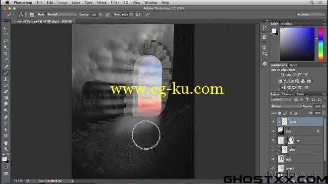 4部Lynda系列的photoshop图像合成教程的图片1