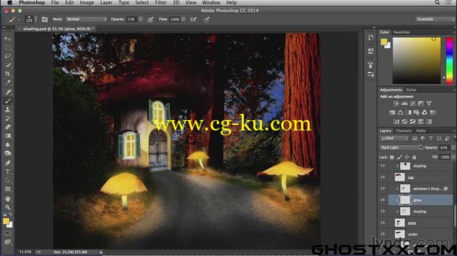 4部Lynda系列的photoshop图像合成教程的图片2