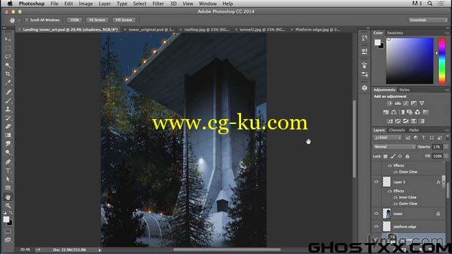 4部Lynda系列的photoshop图像合成教程的图片4