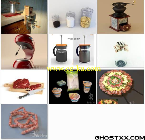 3DDD Trifle Kitchen models的图片1