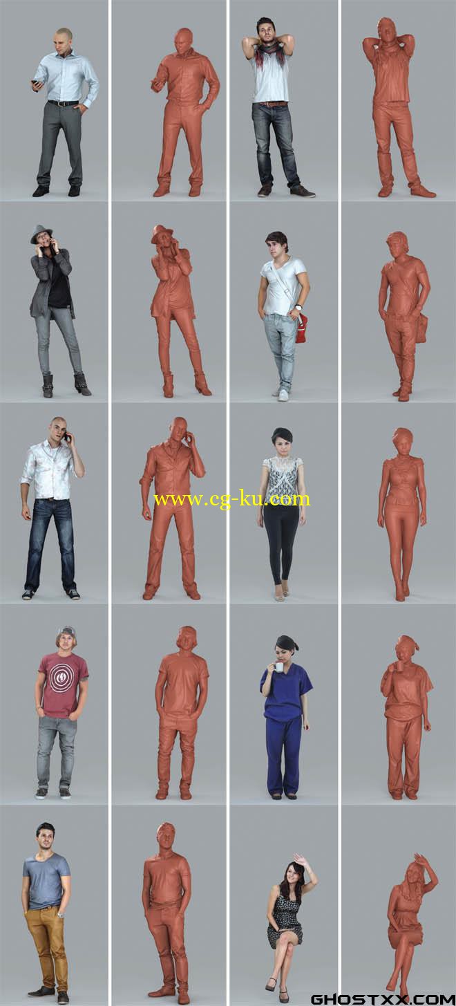 AXYZ Design - Ready Posed 3D Humans的图片1