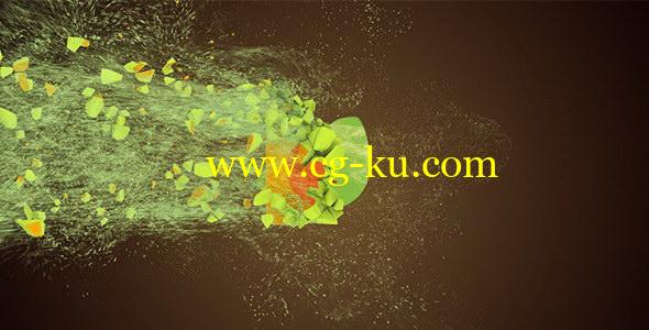 AE模板：粒子破碎 LOGO 标志展示效果 Motion Particles Logo的图片1