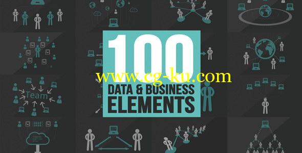 AE模板：4K分辨率 – 100个现代人物 Icons 图标元素MG动画的图片1