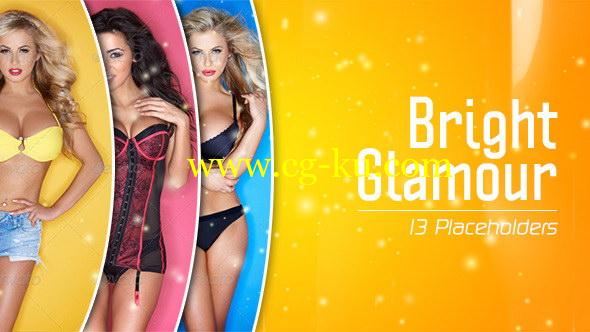 AE模板：魅力时尚绚丽幻灯片图文展示栏目包装 Glamour的图片1