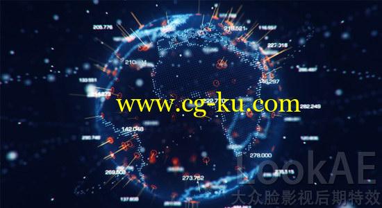 C4D+AE教程：未来高科技全息粒子地球旋转动画特效制作教程 Futuristic Earth Hologram的图片2