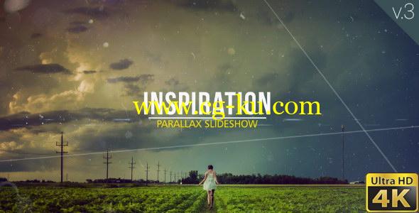 AE模板：4K分辨率  创意图文展示效果 Inspiration Parallax Slideshow的图片1