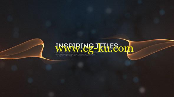AE模板：唯美创意抽象文字标题展示动画效果 Inspiring Titles的图片1