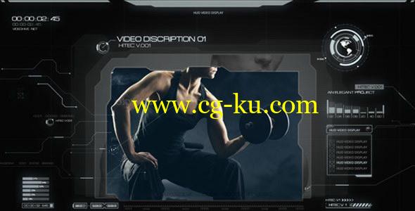 AE模板：HUD高科技信息UI界面动画元素 SPY HiTech HUD的图片1