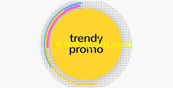 AE模板：时尚炫彩MG图形转场宣传介绍栏目包装 Trendy Opener的图片1