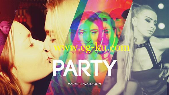 AE模板：动感活动爬梯聚会宣传展示效果 Slideshow Party的图片1