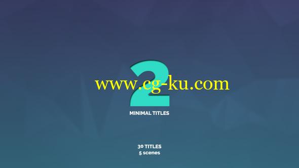 AE模板：简洁迷你文字标题排版动画 Minimal Titles 2的图片1