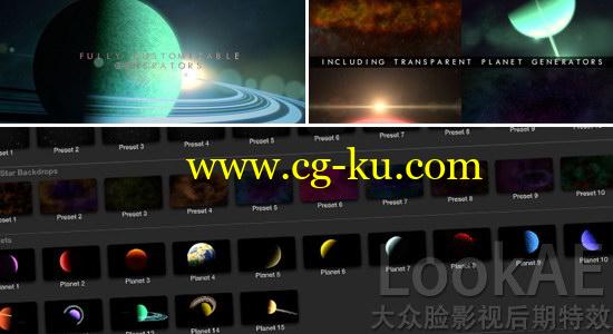 FCPX插件：浩瀚宇宙银河星空行星场景动画 ProDrop Space的图片1