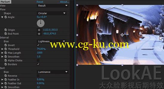 【独家正版】AE插件：像素排列涂抹效果 PixSort  支持Win/Mac系统的图片1