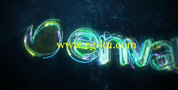AE模板：霓虹光效描边LOGO标志片头 Inner Power – Logo Reveal的图片1