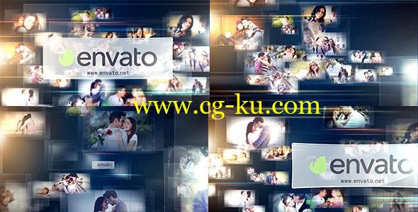 AE模板：众多图片穿梭LOGO展示片头 Multi Photo Logo Reveal 3的图片1