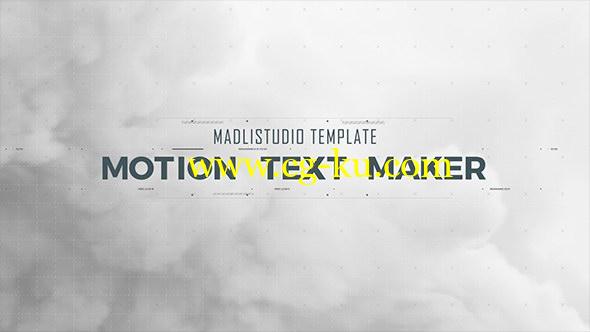 AE模板：多种文字标题动画自作工具 Motion Text Maker的图片1
