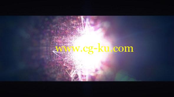 AE模板：漂亮抽象粒子光线片头 Universe Opener的图片1