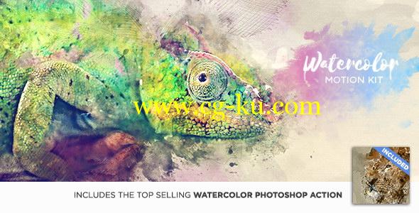 AE脚本：水墨油彩掉落晕开显示动画生成器 Watercolor Motion Kit + 使用教程的图片1