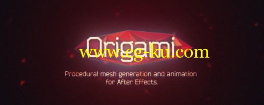 AE脚本：快速创建MG折纸网格动画脚本 Aescripts Origamit v1.2 + 使用教程的图片1