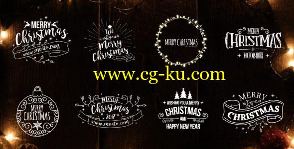 AE模板：俏皮可爱圣诞文字标题动画 Christmas Titles的图片1