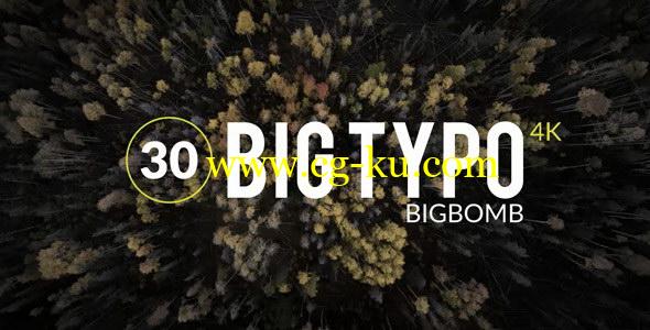 AE模板：4K文字大标题排版动画 Big Typo的图片1