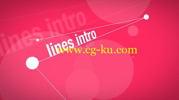 Apple Motion 5 模板：三维空间点线链接文字图像介绍展示动画 Lines Intro的图片1