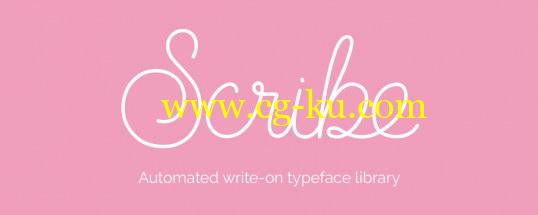 AE脚本：文字书写描边手写字动画 Aescripts Scribe的图片1