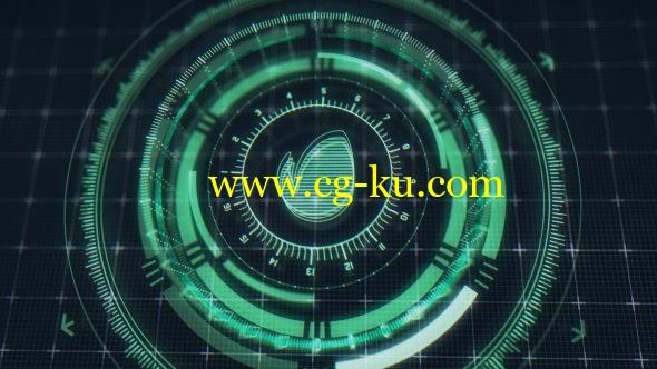 AE模板：未来HUD高科技LOGO片头展示 Futuristic HUD Logo Reveal的图片1